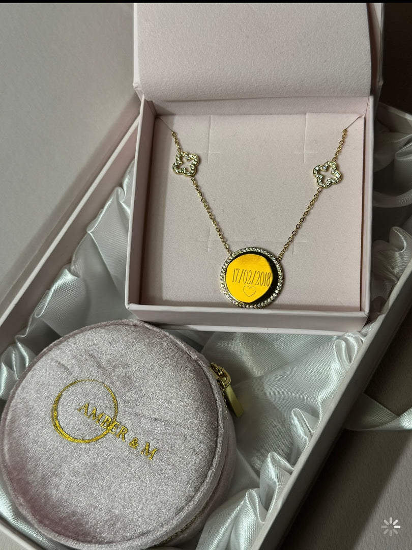 Coffret Collier "Rose Doré"