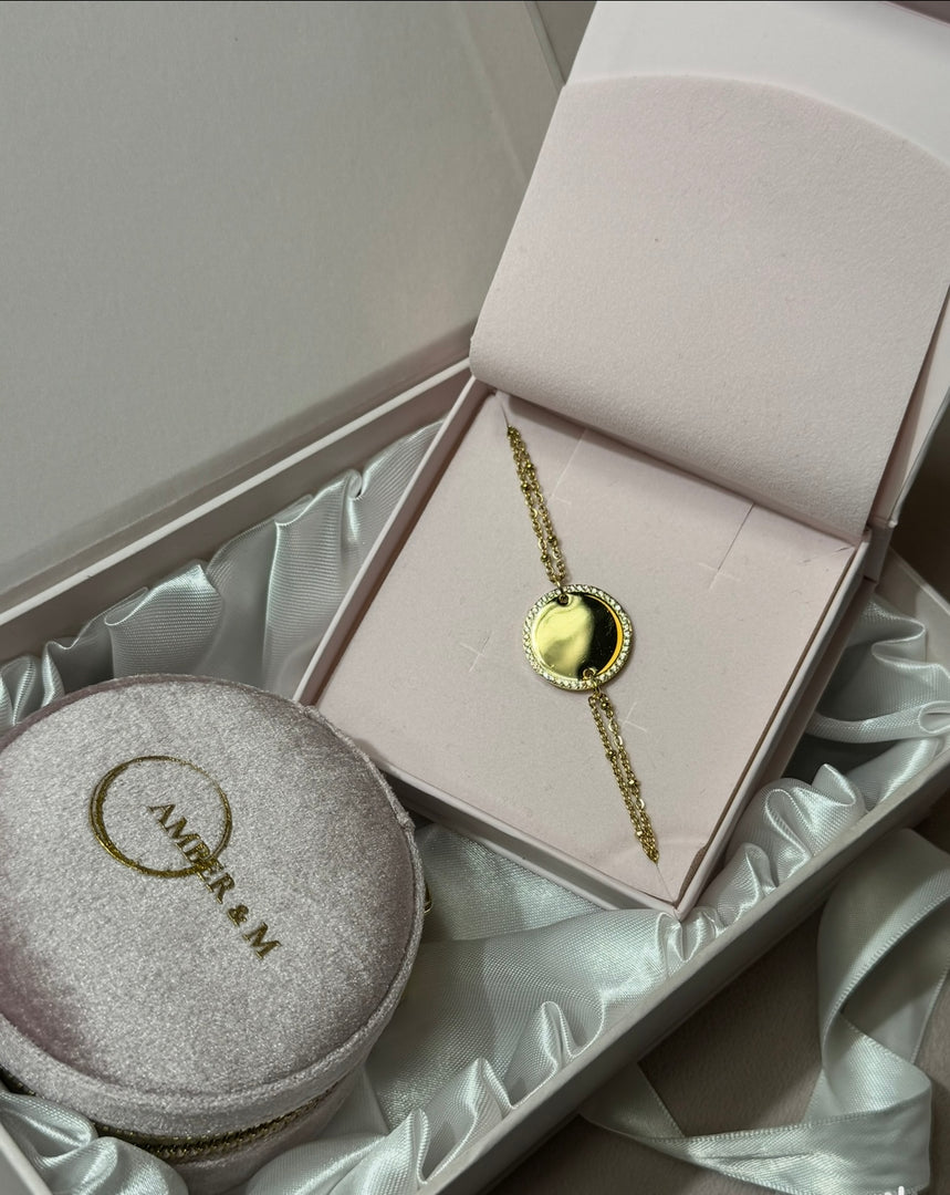 Coffret Bracelet " Rose Doré"