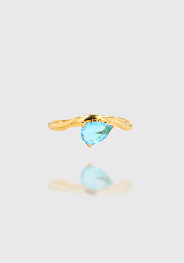 Bague "Blue Clover"