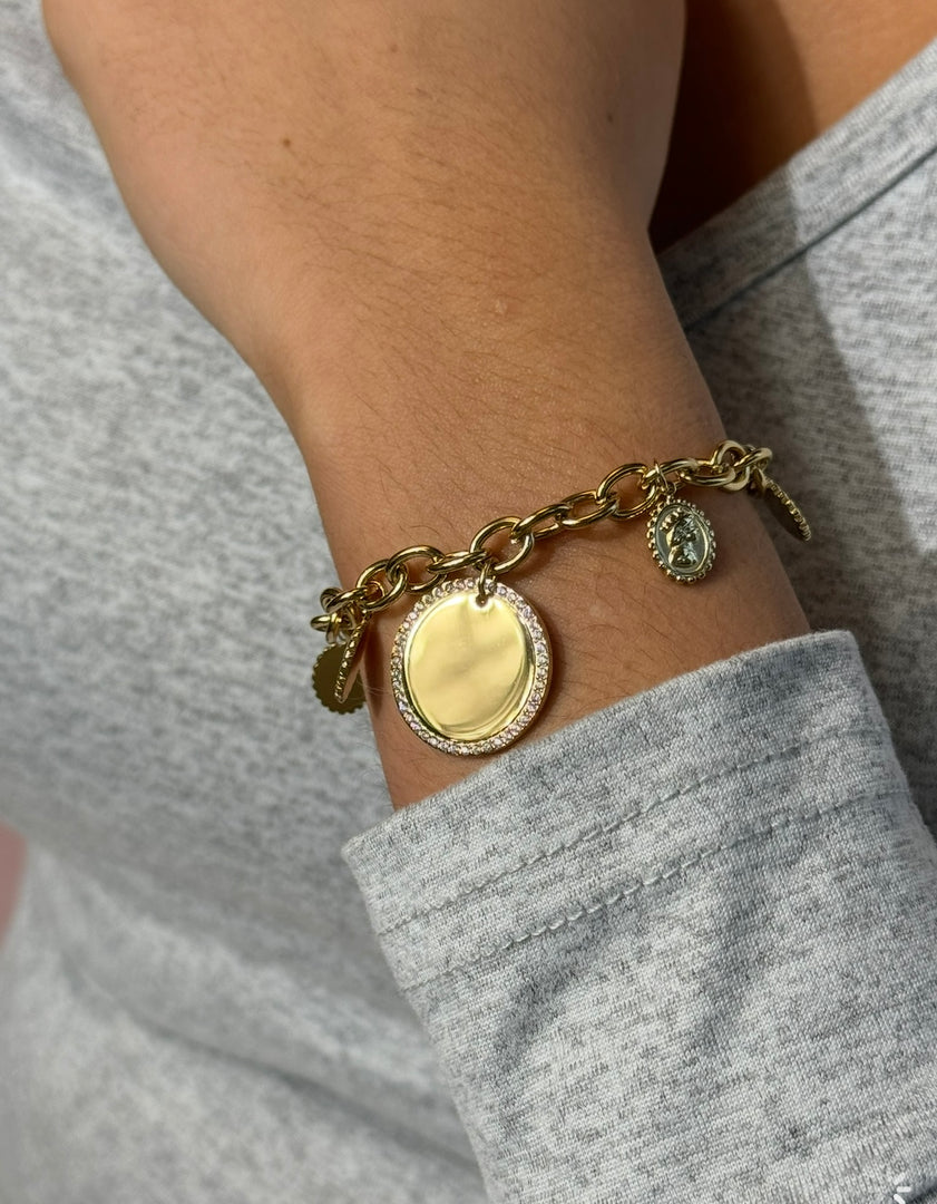 Coffret Bracelet " Rose Doré"