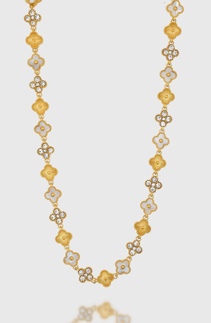 Collier "Gold White Honey"