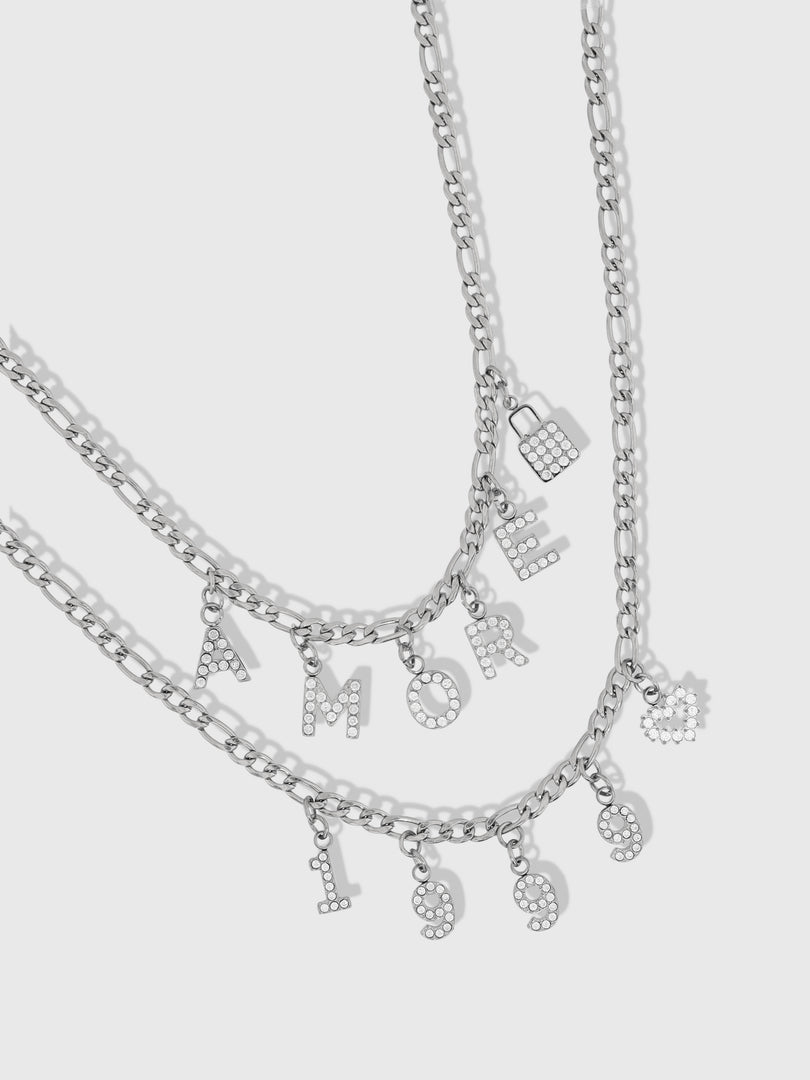Collier  "CHARMEUSE B" Argent