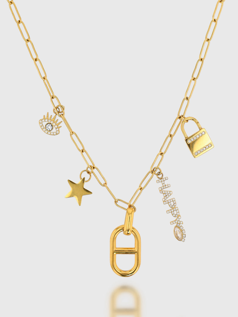 Collier Charms "Happyness"